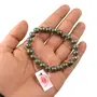 Reiki Crystal Products Natural Pyrite Bracelet Crystal Stone 8mm Round Bead Bracelet for Reiki Healing and Crystal Healing Stones, 3 image