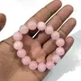 Reiki Crystal Products Natural Rose Quartz Bracelet Crystal Stone 12mm Round Bead Bracelet for Reiki Healing and Crystal Healing Stones, 3 image