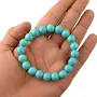 Reiki Crystal Products Natural Turquoise  SYN Bracelet Crystal Stone 8mm Round Bead Bracelet for Reiki Healing and Crystal Healing Stones, 3 image