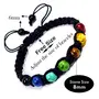 Reiki Crystal Products Natural 7 Chakra Bracelet Crystal Stone Thread Bracelet for Reiki Healing and Crystal Healing Stones, 2 image