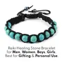 Reiki Crystal Products Natural Turquoise  SYN Bracelet Crystal Stone Thread Bracelet for Reiki Healing and Crystal Healing Stones, 5 image