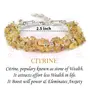 Reiki Crystal Products Natural Citrine Bracelet Crystal Stone Oval Bead Bracelet for Reiki Healing and Crystal Healing Stones, 2 image