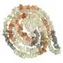 Natural Multi Moonstone Mala / Necklace Crystal Stone Chip Bead Mala for Reiki Healing and Crystal Healing Stons (Color : Multi)