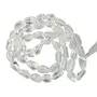 Natural Clear Quartz Mala Crystal Stone Tumble Bead Mala for Reiki Healing Stones (Color : Clear)
