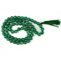 Natural Green Jade Mala Crystal Stone 10 mm Faceted / Diamond Cut Bead Mala for Reiki Healing Stone (Color : Green)