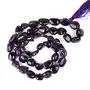 Amethyst Mala Tumble Bead Crystal Stone Mala/Necklace for Reiki Healing and Crystal Healing Stone (Color : Purple)