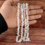 Natural Clear Quartz Mala / Necklace Crystal Stone Chip Bead Mala for Reiki Healing and Crystal Healing Stons (Color : Clear), 2 image