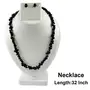 Natural Black Tourmaline Necklace/Mala with Earring Set for Reiki Healing and Crystal Healing Stone, 5 image