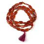 Natural Stone Red Jasper Oval Beads Healing Necklace Jap Chakra Mala for Men and Women, 4 image