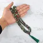 Bloodstone African Mala Natural Crystal Stone 8 mm 108 Round Bead Jap Mala for Reiki Healing and Crystal Healing Stone (Color : Multi), 2 image