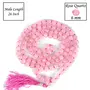 Certified Natural Rose Quartz Mala Semi Precious Crystal Stone 6 mm 108 Beads Jap Mala / Necklace for Reiki Healing Stones (Color : Pink), 5 image