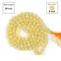 Certified Natural Golden Quartz Mala Semi Precious Crystal Stone 6 mm 108 Beads Jap Mala / Necklace for Reiki Healing Stones (Color : Yellow), 6 image