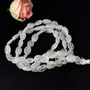 White Rainbow Moonstone Mala Necklace Oval Beads for Men and Women, 4 image