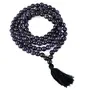 Natural Goldstone Blue Mala Crystal Stone Faceted / Diamond Cut 108 Beads 8 mm Jap Mala for Reiki Healing and Crystal Healing Stone (Color : Blue), 4 image