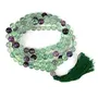 Multi Fluorite Mala Natural Crystal Stone 8 mm 108 Round Bead Jap Mala for Reiki Healing and Crystal Healing Stone (Color : Multi), 4 image