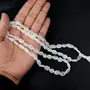 White Rainbow Moonstone Mala Necklace Oval Beads for Men and Women, 2 image