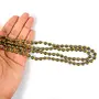 Pyrite Mala 6 mm Stone Mala/Necklace Crystal Mala 108 Beads Jaap Mala for Reiki Healing and Crystal Healing Stone (Color : Golden), 4 image