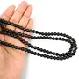 Certified Natural Black Onyx Mala Semi Precious Crystal Stone 6 mm 108 Beads Jap Mala / Necklace for Reiki Healing Stones (Color : Black), 4 image