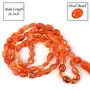 Natural Carnelian Mala Crystal Stone Oval Bead Mala for Reiki Healing Stone (Color : Red / Orange), 4 image