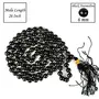 Certified Natural Black Obsidian Mala Semi Precious Crystal Stone 6 mm 108 Beads Jap Mala / Necklace for Reiki Healing Stones (Color : Black), 6 image