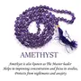 Crystu Natural Semi Precious Crystal Stone 6 mm 108 Beads Jap Mala / Necklace for Reiki Healing Stones, 3 image