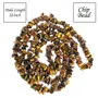 Natural Tiger Eye Mala / Necklace Crystal Stone Chip Bead Mala for Reiki Healing and Crystal Healing Stons (Color : Golden & Brown), 3 image