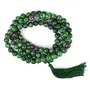 Ruby Zoisite Mala Natural Crystal Stone 8 mm 108 Round Bead Jap Mala for Reiki Healing and Crystal Healing Stone (Color : Green), 5 image