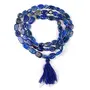 Natural Lapis Lazuli Mala Oval Bead Crystal Stone Mala for Reiki Healing and Crystal Healing Stones (Color : Blue), 5 image
