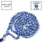 Certified Natural Sodalite Mala Semi Precious Crystal Stone 6 mm 108 Beads Jap Mala / Necklace for Reiki Healing Stones (Color : Blue), 2 image