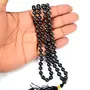 Certified Natural Black Obsidian Mala Semi Precious Crystal Stone 6 mm 108 Beads Jap Mala / Necklace for Reiki Healing Stones (Color : Black), 5 image