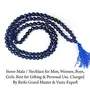 Blue Goldstone Mala/Necklace Diamond Cut 6 mm Crystal Stone Mala for Reiki Healing and Crystal Healing Stones (Color : Blue), 2 image