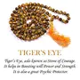 Certified Natural Tiger Eye Mala Semi Precious Crystal Stone 6 mm 108 Beads Jap Mala / Necklace for Reiki Healing Stones (Color : Golden & Brown), 5 image