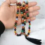 Multi Onyx Mala Natural Crystal Stone 8 mm 108 Round Bead Jap Mala for Reiki Healing and Crystal Healing Stone (Color : Multi), 2 image