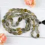 Labradorite Grey Crystal Stone Reiki Healing Reiki Chakra Oval Beads Unisex Mala Necklace, 5 image