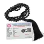 Certified Natural Black Onyx Mala Semi Precious Crystal Stone 6 mm 108 Beads Jap Mala / Necklace for Reiki Healing Stones (Color : Black), 5 image