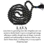 Lava 8 mm Stone Mala - Necklace Crystal Mala 108 Beads Jaap Mala for Reiki Healing and Crystal Healing Stone (Color : Black), 5 image