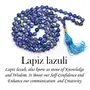 Lapis Lazuli Mala Necklace 6 mm Crystal Stone Mala 108 Bead Jaap Mala for Reiki Healing and Crystal Healing Stone Mala (Color : Blue), 2 image