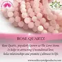 Rose Quartz 8 mm Pink Reiki Healing and Crystal Healing Stone Necklace 108 Beads Jaap Mala for Men and Women, 3 image
