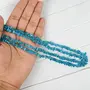 Natural Apatite Neon Mala / Necklace Crystal Stone Chip Bead Mala for Reiki Healing and Crystal Healing Stons (Color : Blue), 2 image