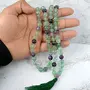 Multi Fluorite Mala Natural Crystal Stone 8 mm 108 Round Bead Jap Mala for Reiki Healing and Crystal Healing Stone (Color : Multi), 2 image