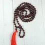 Certified Natural Garnet Mala Semi Precious Crystal Stone 6 mm 108 Beads Jap Mala / Necklace for Reiki Healing Stones (Color : Red), 4 image