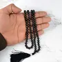 Certified Natural Black Agate Mala Semi Precious Crystal Stone 6 mm 108 Beads Jap Mala / Necklace for Reiki Healing Stones (Color : Black), 4 image