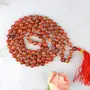Certified Natural Carnelian Mala Semi Precious Crystal Stone 6 mm 108 Beads Jap Mala / Necklace for Reiki Healing Stones (Color : Red / Orange), 4 image