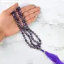 Amethyst Mala Natural Crystal Stone 8 mm 108 Round Bead Jap Mala for Reiki Healing and Crystal Healing Stone (Color : Purple), 2 image