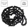 Black Tourmaline Mala/Necklace Natural Crystal Stone Chip Bead Mala for Reiki Healing and Crystal Healing Stone (Color : Black), 3 image