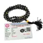 Certified Natural Black Obsidian Mala Semi Precious Crystal Stone 6 mm 108 Beads Jap Mala / Necklace for Reiki Healing Stones (Color : Black), 3 image