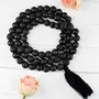 Natural Lava Mala Crystal Stone 10 mm Round Beads Mala for Reiki Healing Stones (Color : Black), 5 image