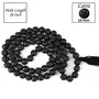 Natural Lava Mala Crystal Stone 10 mm Round Beads Mala for Reiki Healing Stones (Color : Black), 3 image