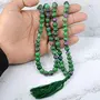 Ruby Zoisite Mala Natural Crystal Stone 8 mm 108 Round Bead Jap Mala for Reiki Healing and Crystal Healing Stone (Color : Green), 2 image