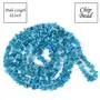 Natural Apatite Neon Mala / Necklace Crystal Stone Chip Bead Mala for Reiki Healing and Crystal Healing Stons (Color : Blue), 3 image